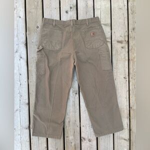 Carhartt Work Pants, B11CBR, Original Dungaree Fit, 40X30.